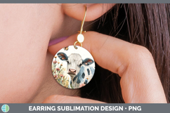 GorgeousFarm Butterflies Round Earrings design.