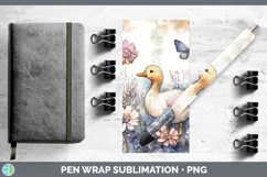 GorgeousFarm Butterflies Pen Wrap design.