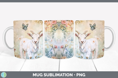 GorgeousFarm Butterflies Mug Wrap design.