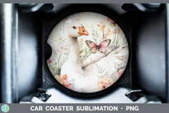 GorgeousFarm Butterflies Car Coaster design.