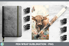 GorgeousFarm Butterflies Pen Wrap design.