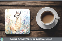 GorgeousFarm Butterflies Square Coaster design.