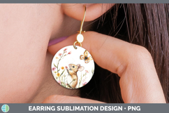 GorgeousFarm Butterflies Round Earrings design.