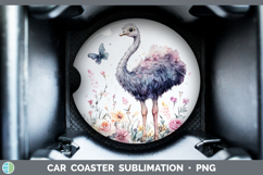 GorgeousFarm Butterflies Car Coaster design.