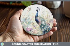 GorgeousFarm Butterflies Round Coaster design.
