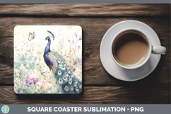 GorgeousFarm Butterflies Square Coaster design.