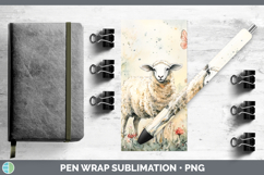 GorgeousFarm Butterflies Pen Wrap design.