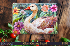 Cutting Board Design | Farm Animal | Goose and Flower Product Image 1