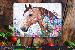 Cutting Board Design | Farm Animal | Horse and Flower Product Image 1