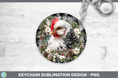 GorgeousFarm Checker Christmas Keychain design.