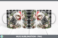 GorgeousFarm Checker Christmas Mug Wrap design.