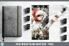 GorgeousFarm Checker Christmas Pen Wrap design.