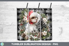 GorgeousFarm Checker Christmas Tumbler design.