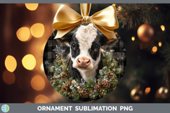 GorgeousFarm Checker Christmas Ornament design.