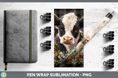 GorgeousFarm Checker Christmas Pen Wrap design.