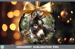 GorgeousFarm Checker Christmas Ornament design.