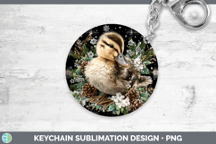 GorgeousFarm Checker Christmas Keychain design.