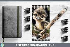 GorgeousFarm Checker Christmas Pen Wrap design.