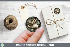 GorgeousFarm Checker Christmas Stickers design.