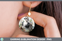 GorgeousFarm Checker Christmas Round Earrings design.