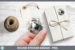 GorgeousFarm Checker Christmas Stickers design.