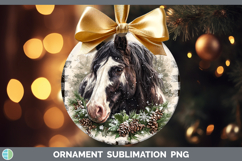 GorgeousFarm Checker Christmas Ornament design.