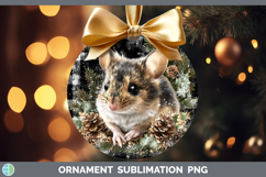 GorgeousFarm Checker Christmas Ornament design.