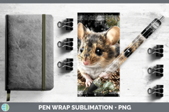 GorgeousFarm Checker Christmas Pen Wrap design.