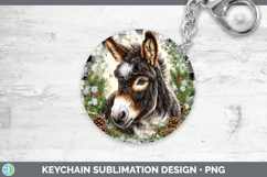 GorgeousFarm Checker Christmas Keychain design.