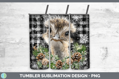 GorgeousFarm Checker Christmas Tumbler design.