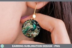 GorgeousFarm Checker Christmas Round Earrings design.