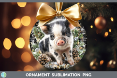 GorgeousFarm Checker Christmas Ornament design.