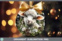 GorgeousFarm Checker Christmas Ornament design.