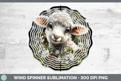 GorgeousFarm Checker Christmas Wind Spinner design.