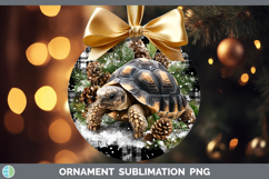 GorgeousFarm Checker Christmas Ornament design.