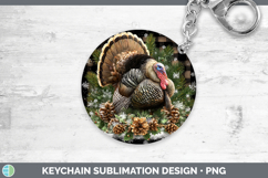 GorgeousFarm Checker Christmas Keychain design.
