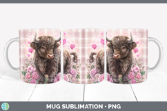 GorgeousFarm Checker Valentine Mug Wrap design.