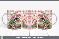 GorgeousFarm Checker Valentine Mug Wrap design.