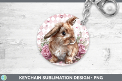 GorgeousFarm Checker Valentine Keychain design.