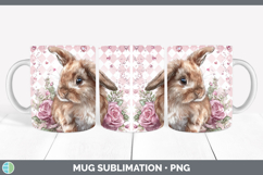 GorgeousFarm Checker Valentine Mug Wrap design.