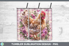 GorgeousFarm Checker Valentine Tumbler design.