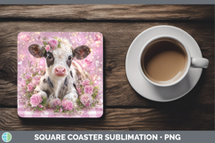 GorgeousFarm Checker Valentine Square Coaster design.