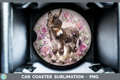 GorgeousFarm Checker Valentine Car Coaster design.