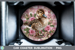 GorgeousFarm Checker Valentine Car Coaster design.