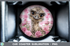 GorgeousFarm Checker Valentine Car Coaster design.