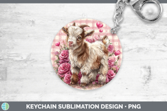 GorgeousFarm Checker Valentine Keychain design.