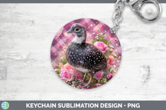 GorgeousFarm Checker Valentine Keychain design.