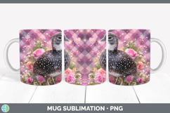 GorgeousFarm Checker Valentine Mug Wrap design.