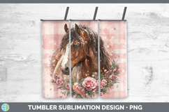 GorgeousFarm Checker Valentine Tumbler design.