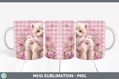 GorgeousFarm Checker Valentine Mug Wrap design.
